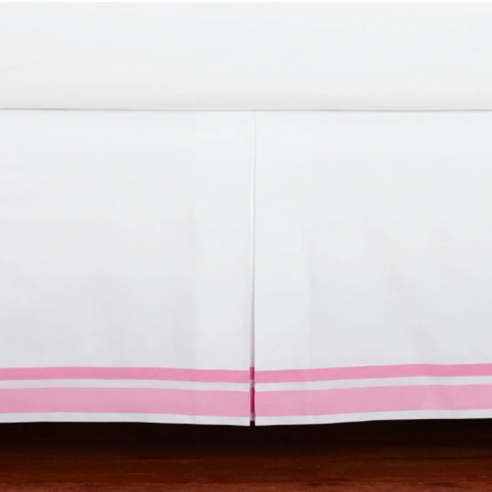 Pink/White Crib Skirt NWT/PBK